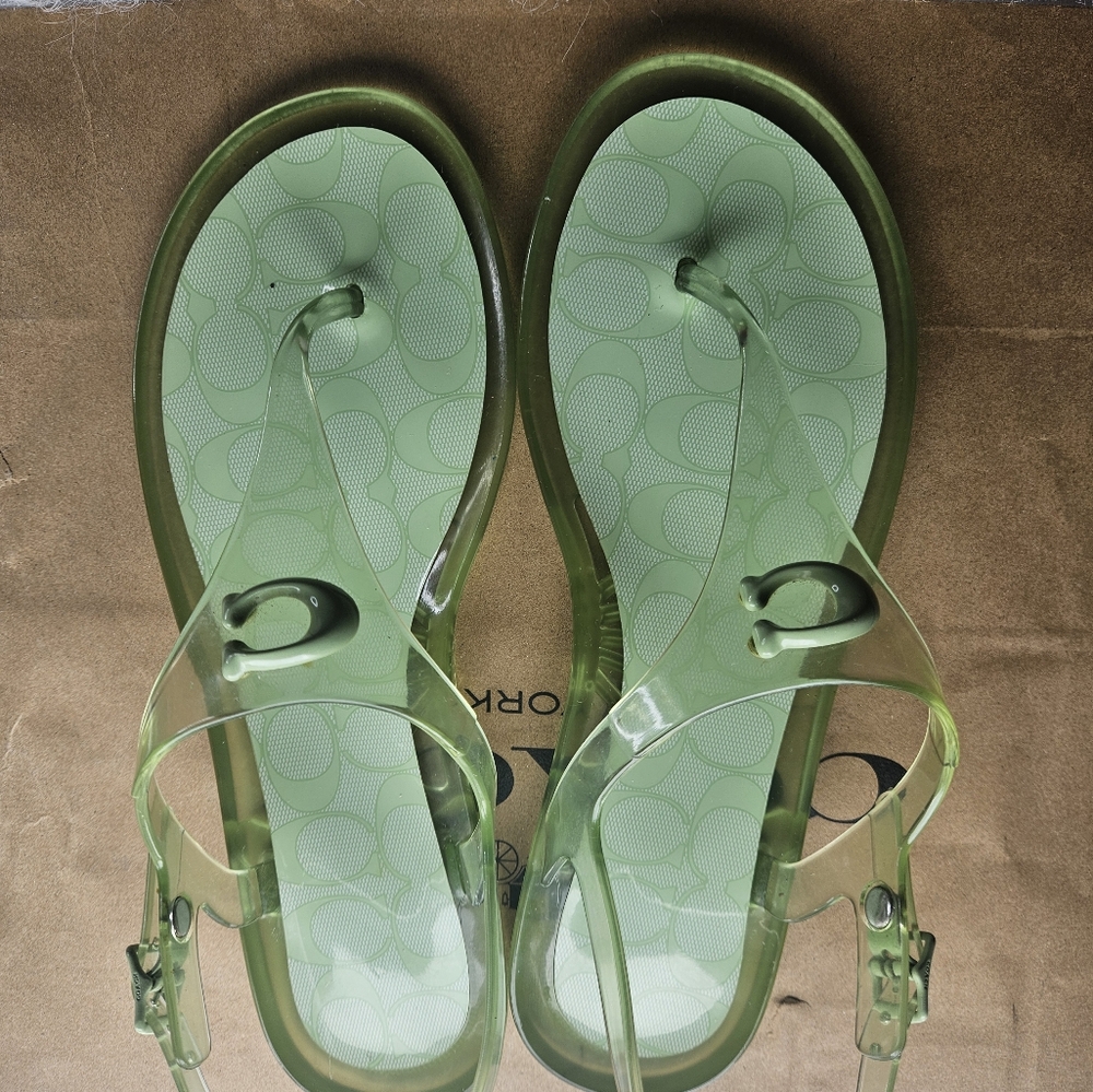 Coach Women's Green Sandals